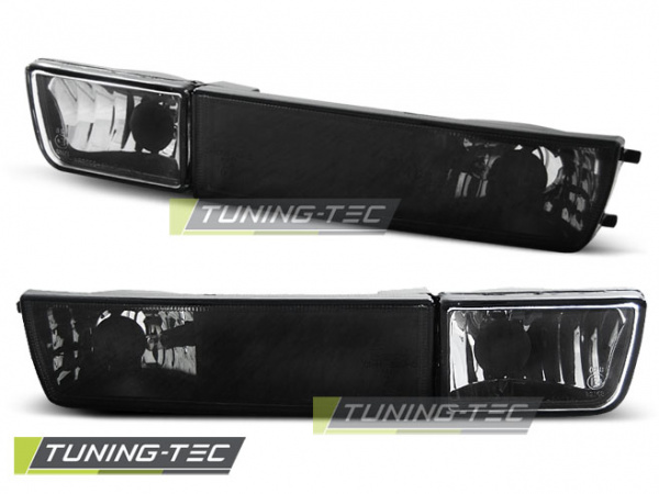 Upgrade Klarglas Frontblinker / Nebelscheinwerfer für VW Golf 3 91-97 / Vento 92-98 schwarz